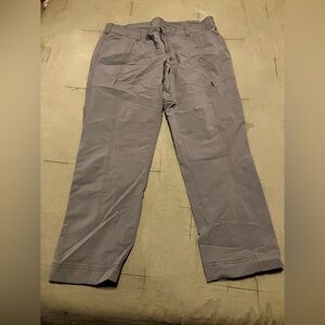 Athleta Palisade Ankle Pants Performance Stretch Gray Women’s Size 12